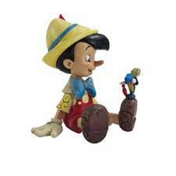 Jim Shore Pinocchio + Jiminy Sitting